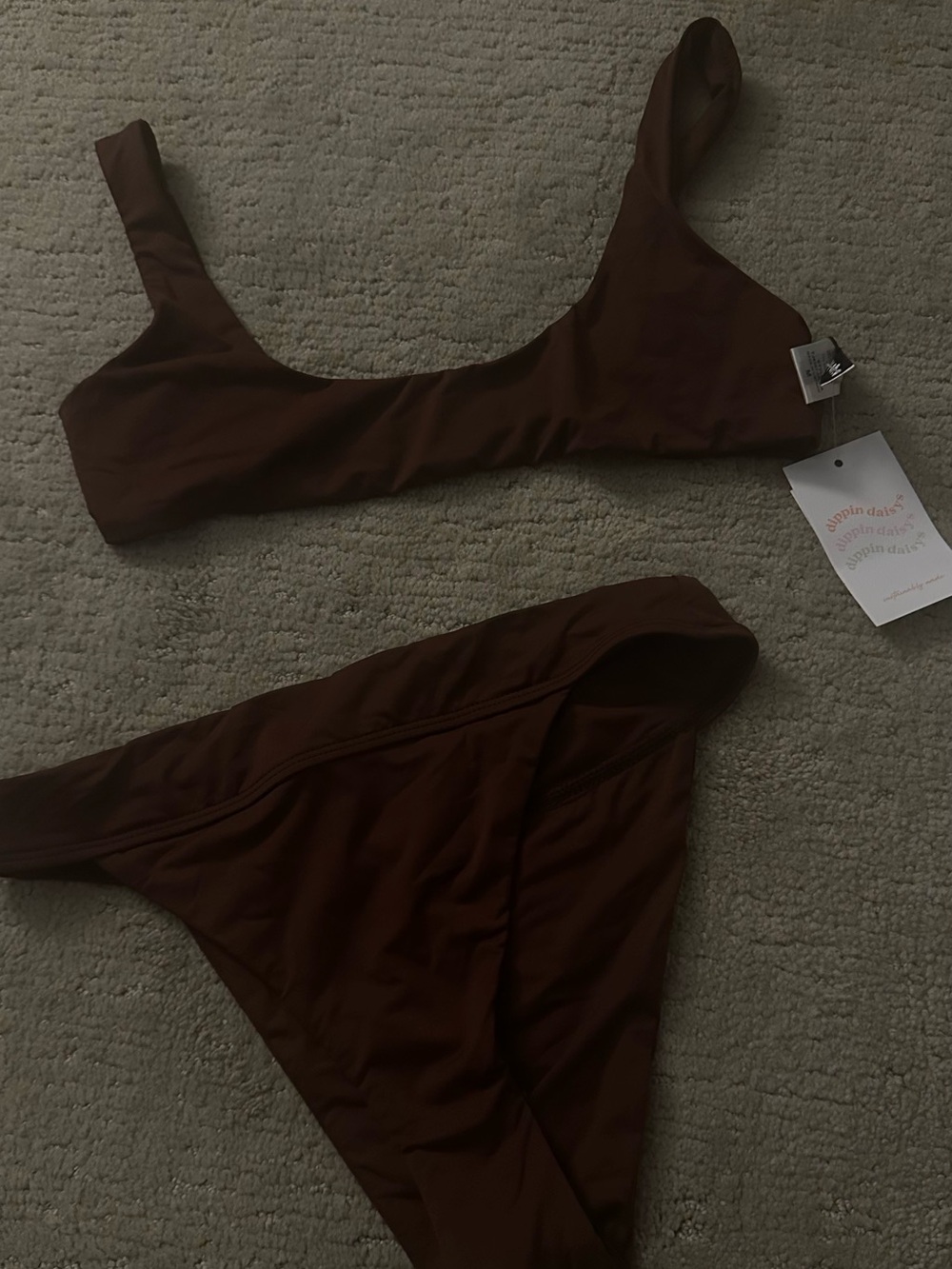 Dippin' Daisy's Chocolate Brown Scoop Bikini Set